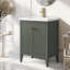 Laval 24" Single Sink Freestanding Bathroom Vanity with White Ceramic Top-119711649-105208969-105208973
