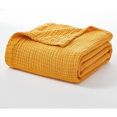 Cotton Blanket For Bed Soft Large Muslin Bed Blankets Lightweight Breathable Blanket All Season Gauze Blanket,