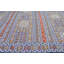 Tapis unique bleu, rouge et or des années 1990 de 5 pi 3 po x 8 pi One-of-a-Kind