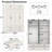 89"  Large Armoire Wardrobe with Drawers