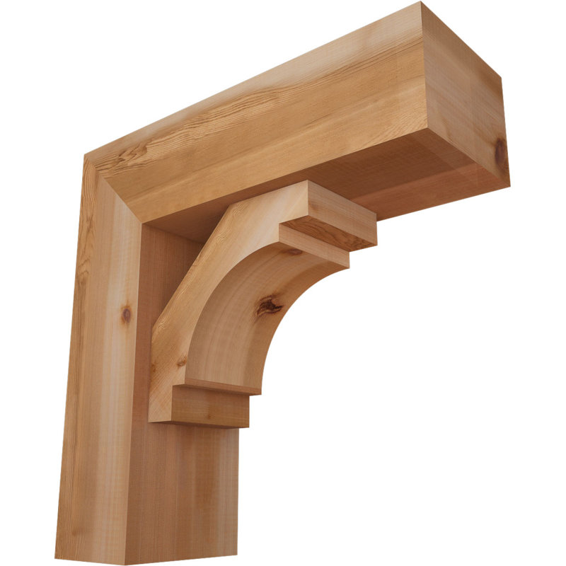 Support Merced Block avec support décalé, 22 X 22, Cèdre rouge occidental de l 7 1/2 po (lisse)