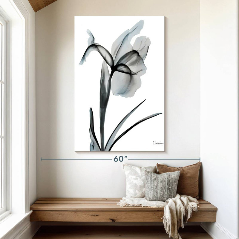 Harnek Ombre Sea Salt Iris I, 51" H x 34" W
