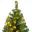 Arbre de noël artificiel pin vert 4,5' avec 200 lumières de couleur simple