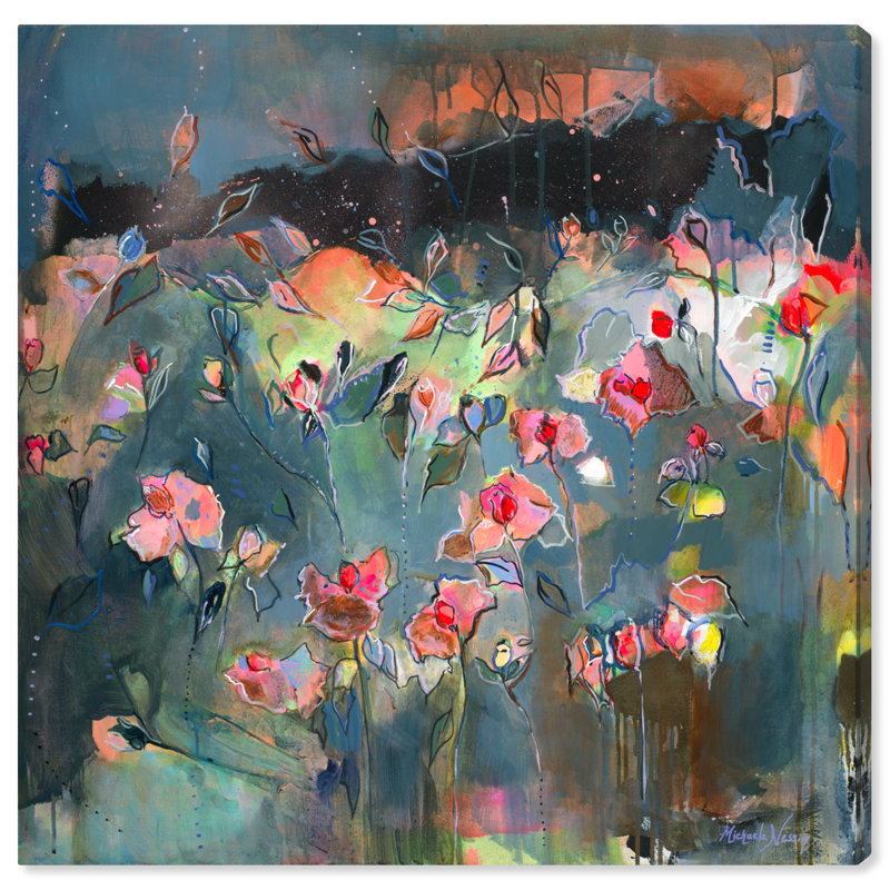 « radiance subtile »-impression d’art graphique sur toile tendue, H 12 po x l 12 po x P 1,5 po