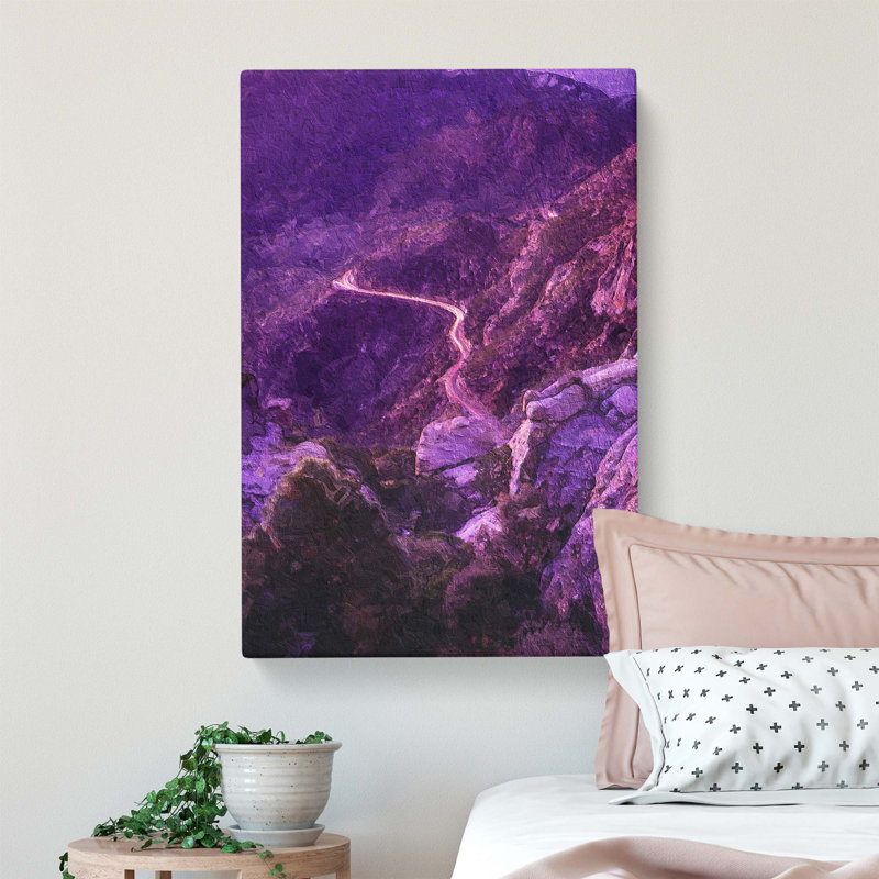 Road To Mount Lemmon In Arizona - Wrapped Canvas Painting, 50.8 cm H x 35.6 cm W