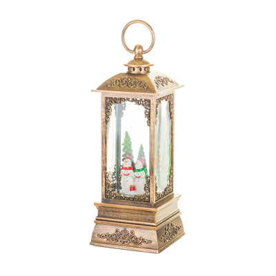 Lantern LED Snow Globe
