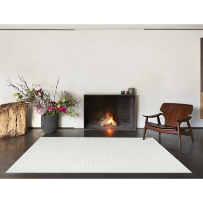 Terefinko Geometric Wool Hand Woven Area Rug