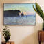 Etretat, Voiliers sous le coucher du soleil, 1882, reproduction d'art sur toile-92478558-92478559