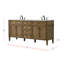 Ensemble de meuble-lavabo double l 72 po x P 21,5 po x H 35 po Rivers-589782130