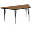 Table d'activité trapézoïdale et stratifiée avec pieds réglables en hauteur-99346444-112926636