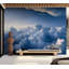 Murale paysage pelez et collez - formation de nuage moelleux-1840844160