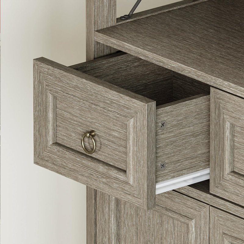 Storage Cabinet With Drawers And Adjustable Shelves