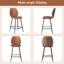 Tabouret de comptoir rembourré avec structure en métal-1096874570-1097442545