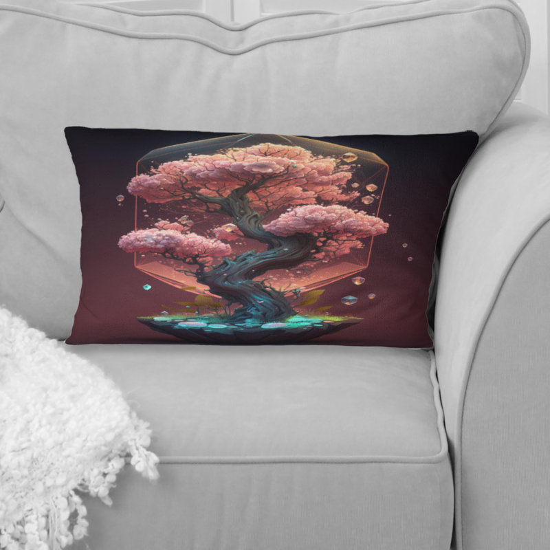Coussin Hexagon Bonsai Tree II