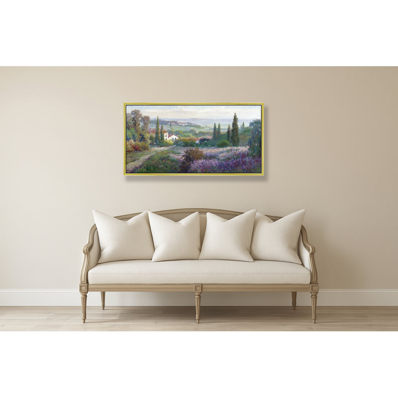 «Hillside Lavender Retreat», H 26 po x l 50 po, Doré