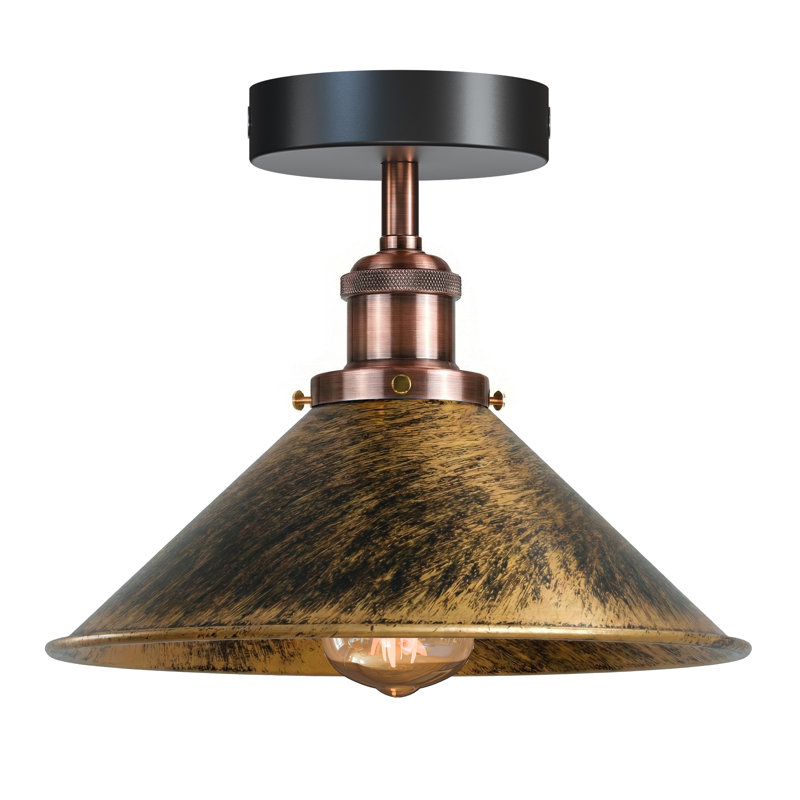 Semi Flush Mount, Brushed Copper