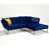 100 % polyester bleu est en rupture de stock