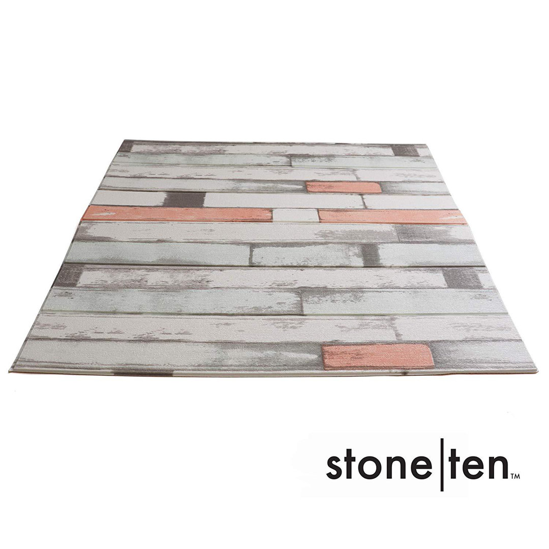 27.5" x 30.25" Peel and Stick Reclaimed Wood Wall Paneling (10-pack) (Set of 10) Stone Ten 