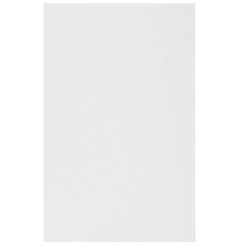 Zhang Faux Fur Rug Performance Machine Washable Abstract Rug, Rectangle 5' x 8'