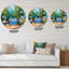 Green Trees By The Riverside - Traditional Wall Clock-60327042