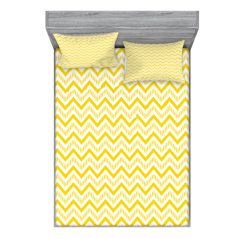 Microfiber Chevron Sheet Set