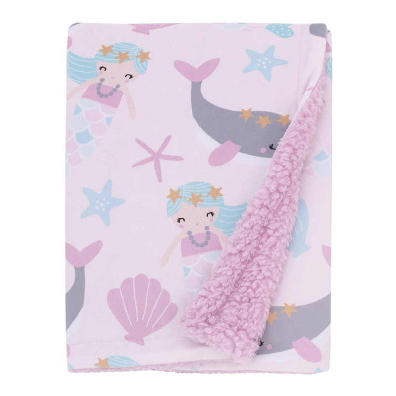Couverture pour bébé rose Sugar Reef Mermaid