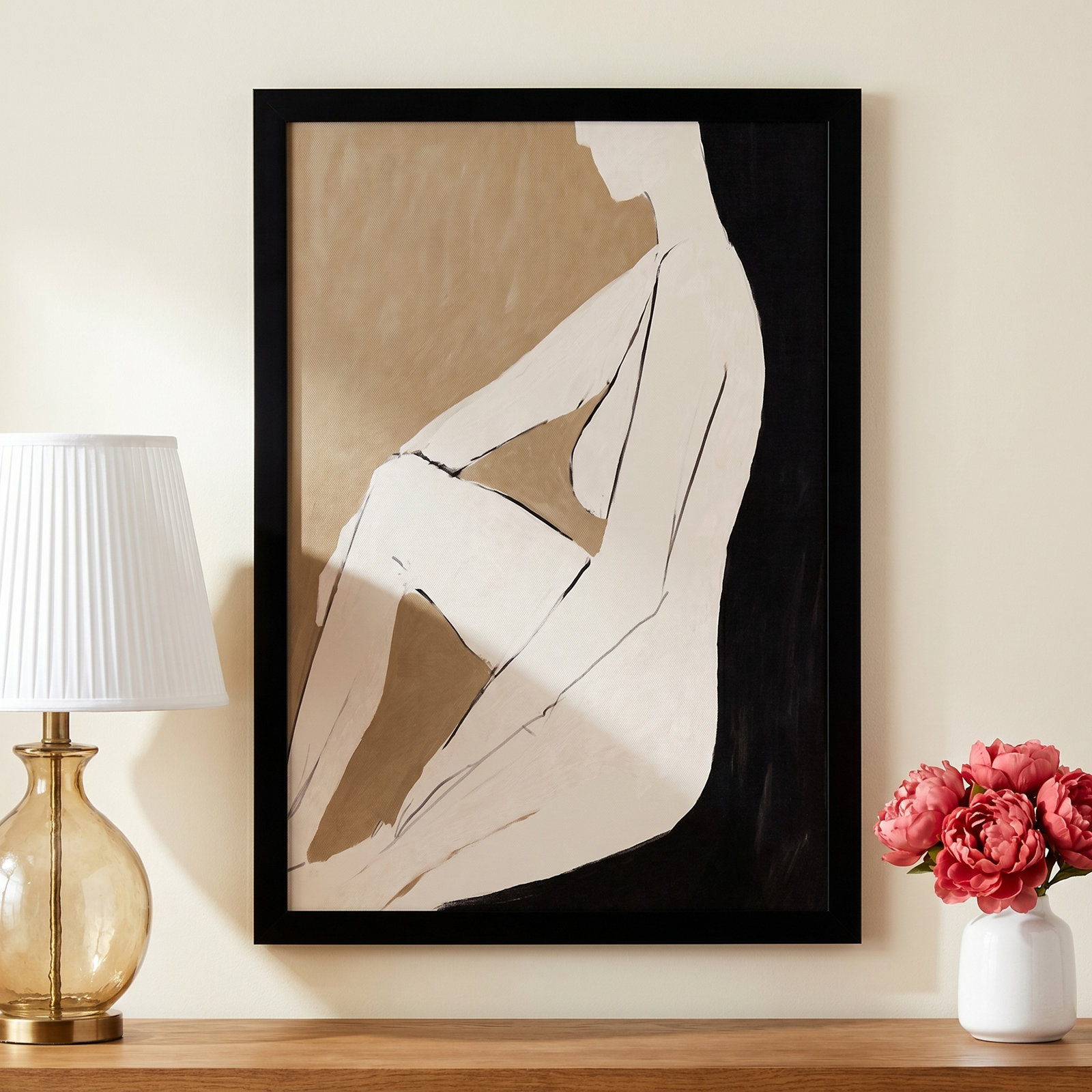 Chamois "Chill" Print by Dan Hobday, Black Framed, 17" H x 12" W
