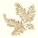«Gilded Fern II» par Chris Paschke - reproduction d'art sur toile tendue
