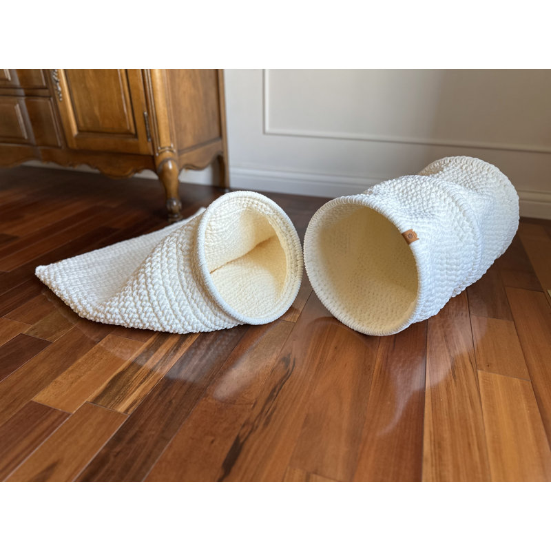 Ensemble de lit pour chat et grotte pour chat Cat Cave - fait à la main au crochet