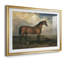 Portrait d'un cheval de baie-James, reproduction encadrée avec passe-partout et verre-c. début du 19e siècle-1426196212-1426196209-1426196111