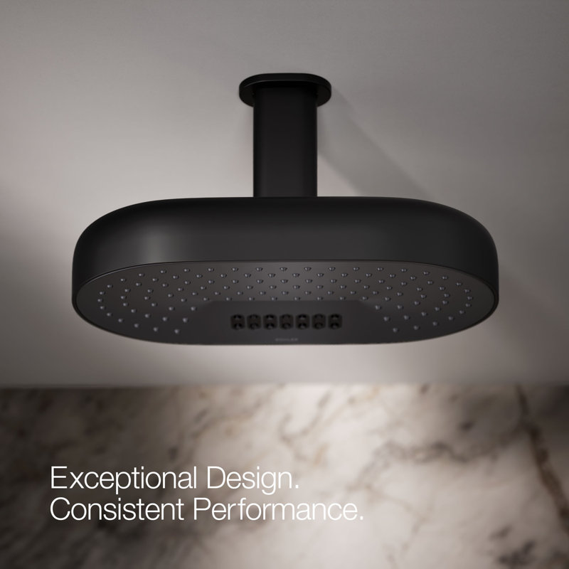 Statement™ Oblong 14" Two-Function 2.5 Gpm With Katalyst Air-Induction Technology, Matte Black