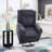 Dark Blue Polished Microfiber Power Nirion With Recliner Function With Lift, Heatingand With Massage Function Chair-929112940