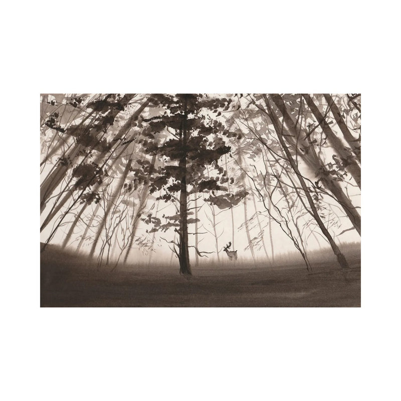 Monochrome Landscape IV by Yulia Schuster - Gallery-Wrapped Canvas Giclée on Canvas, No Frame, 20.32 cm H x 30.48 cm W