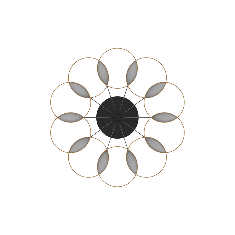 Maestro 1 - Light LED Pendant, Black/Gold