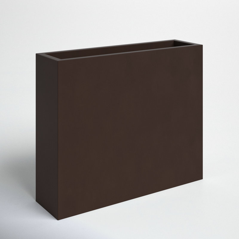 Connoisseur Handmade Planter Box, 30" H x 36" W x 12" D, Brown