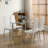 Jance 4 - Person Glass Top Four Leg Dining Set