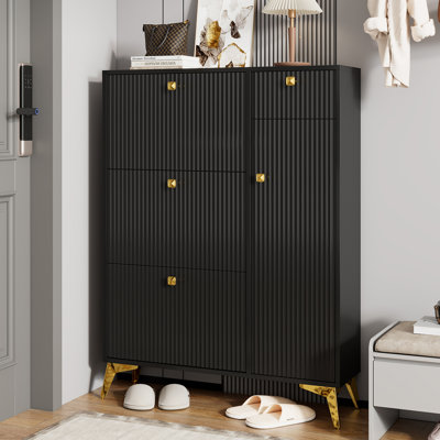 24 Pair Shoe Storage Cabinet