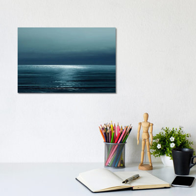 Moonlit Ocean Teal I by Maggie Olsen - Gallery-Wrapped Canvas Giclée on Canvas