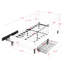 Lit simple noir avec 2 tiroirs de rangement, lit tapissier en velours, lit plateforme minimaliste moderne