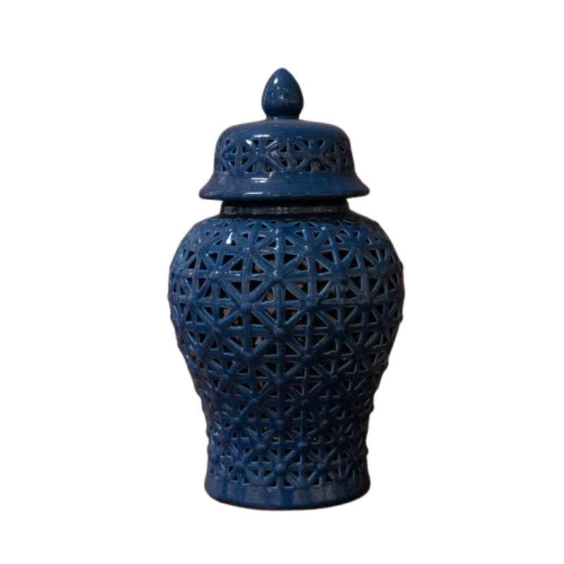 Pot de gingembre / temple en céramique