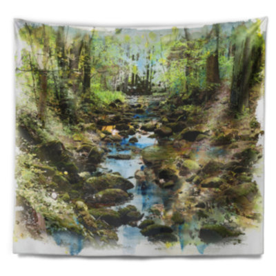 Landscape Polyester Tapestry