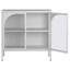 Armoire de rangement décorative avec 2 portes en verre