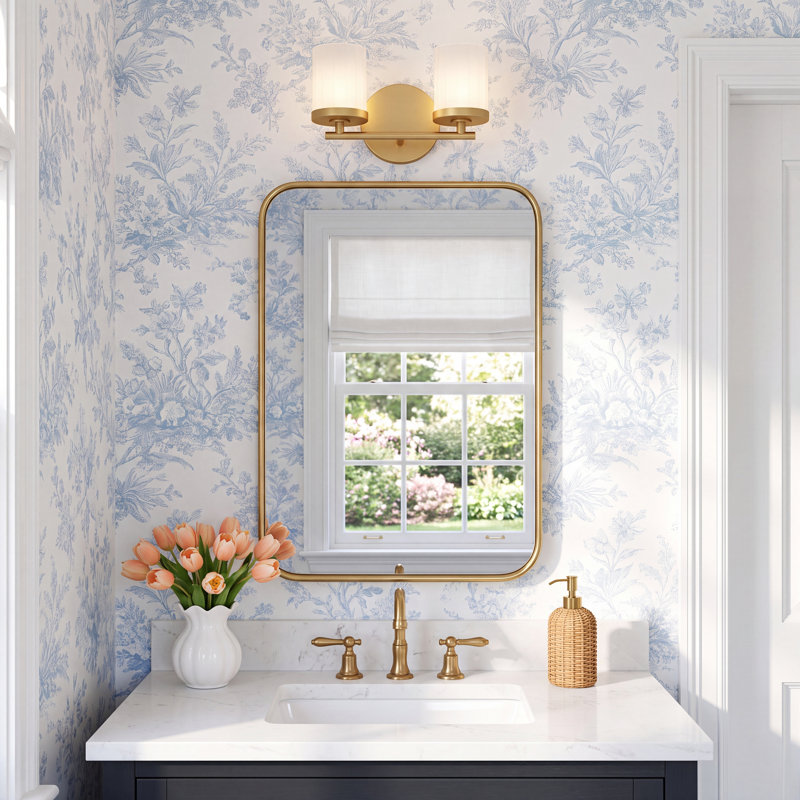 Highpoint 2 - Light Dimmable Vanity Light, Aged Brass