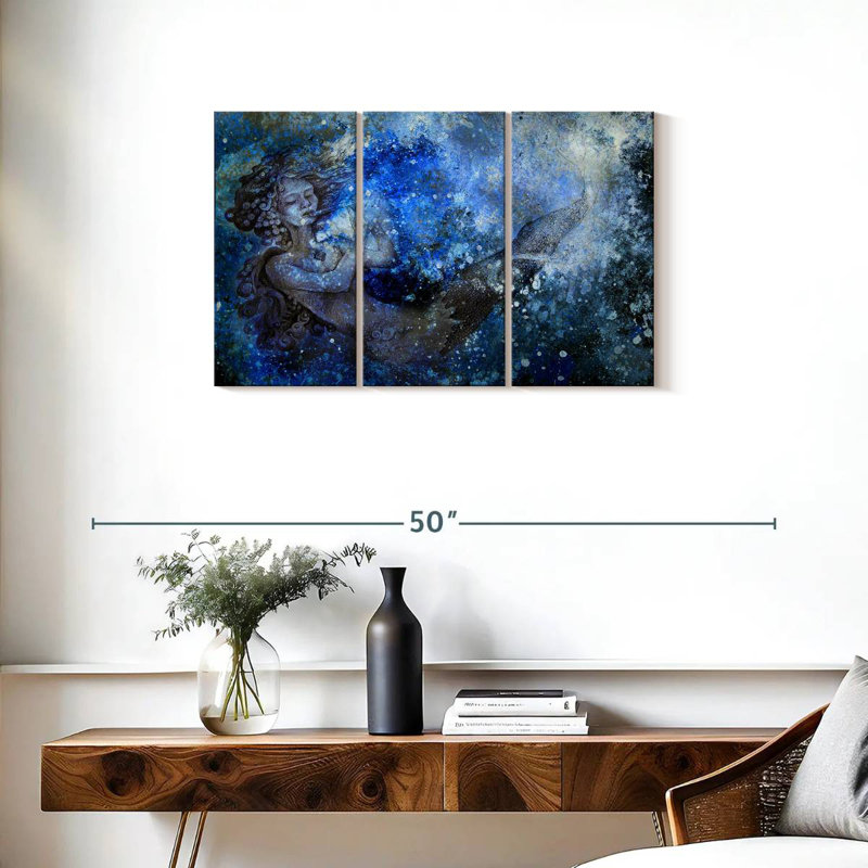 Kelan Abstract Mermaid, 20" H x 33" W