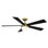 54" Eclipse 5 - Blade LED Smart Standard Ceiling Fan with Remote Control and Light Kit Included, Works With Google Assistant, Amazon Alexa, iOS and Android App