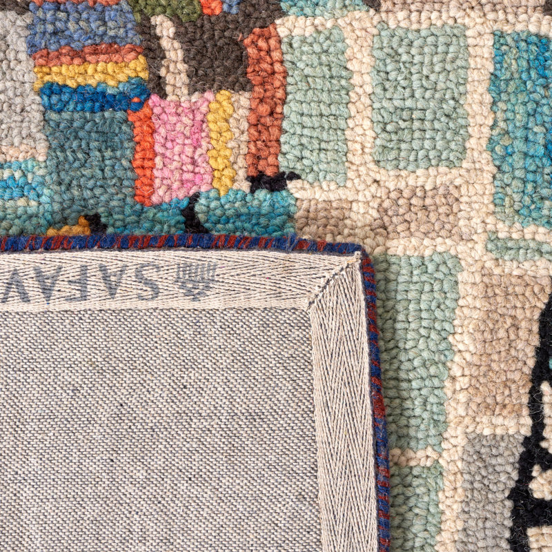 Sirak Hand Tufted Wool Rug, Rectangle 5' x 8'