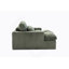 Double méridienne intérieure, canapé-lit rembourré surdimensionné pour l'intérieur, canapé de luxe à assise profonde, sans assemblage requis, vert-323835338