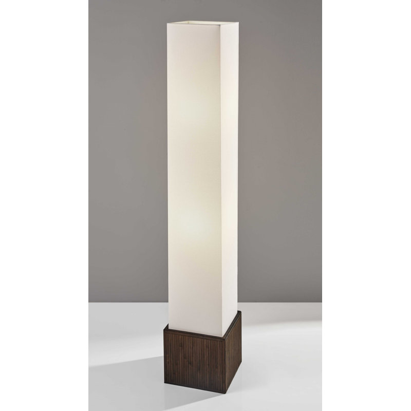 50'' Brown Column Floor Lamp