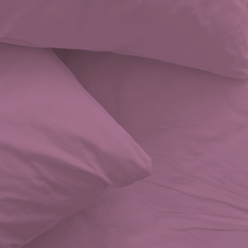 Ensemble de draps en rayonne de bambou 6 pièces , Ensemble de draps pour très grand lit californien, Prune