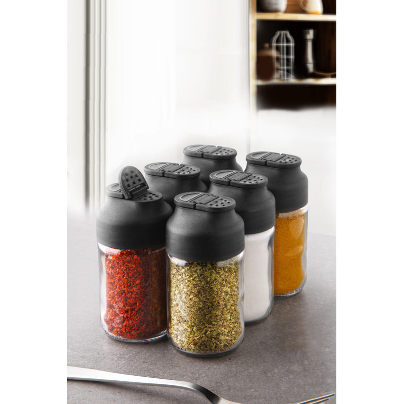 Dilesh Tabletop Spice Jar & Rack Set